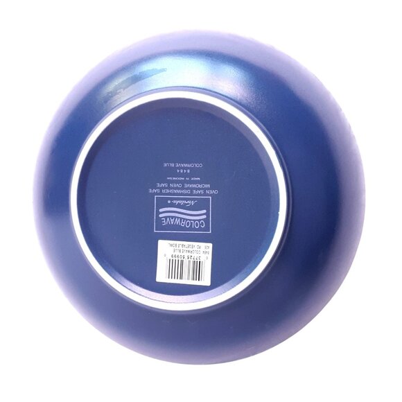 Noritake Colorwave Blue Stoneware Serving Bowl 9-Inch Dishwasher & Microwave Saf - Picture 4 of 7